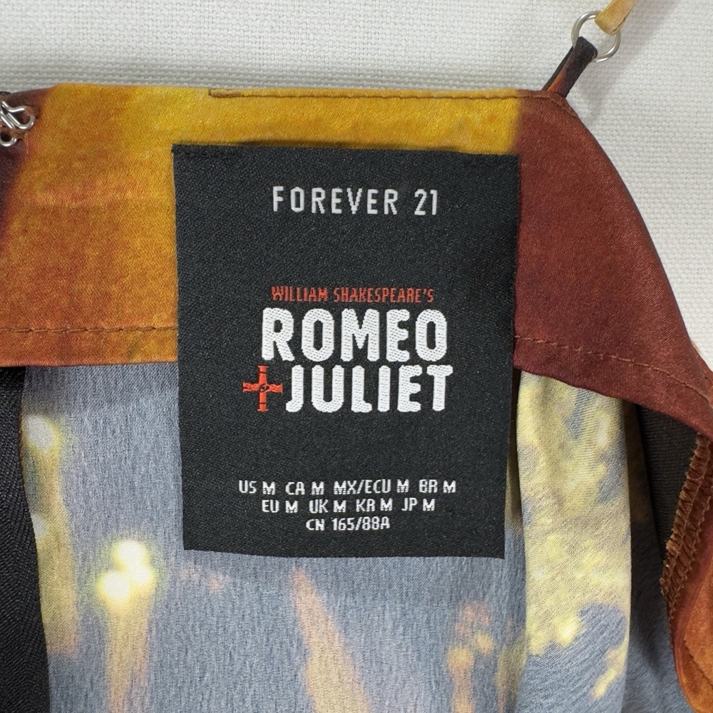 Forever‎ 21 x Romeo & Juliet Dress Womens M Slip Dress Romantic Gothic 90s Y2K - Picture 10 of 14